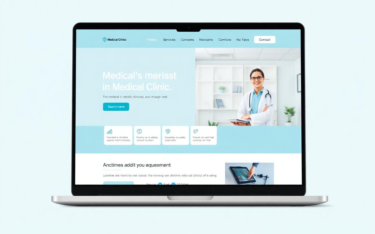 Aperçu d'un site de cabinet médical